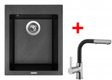 Sinks CUBE 410 Metalblack+ENIGMA S ...